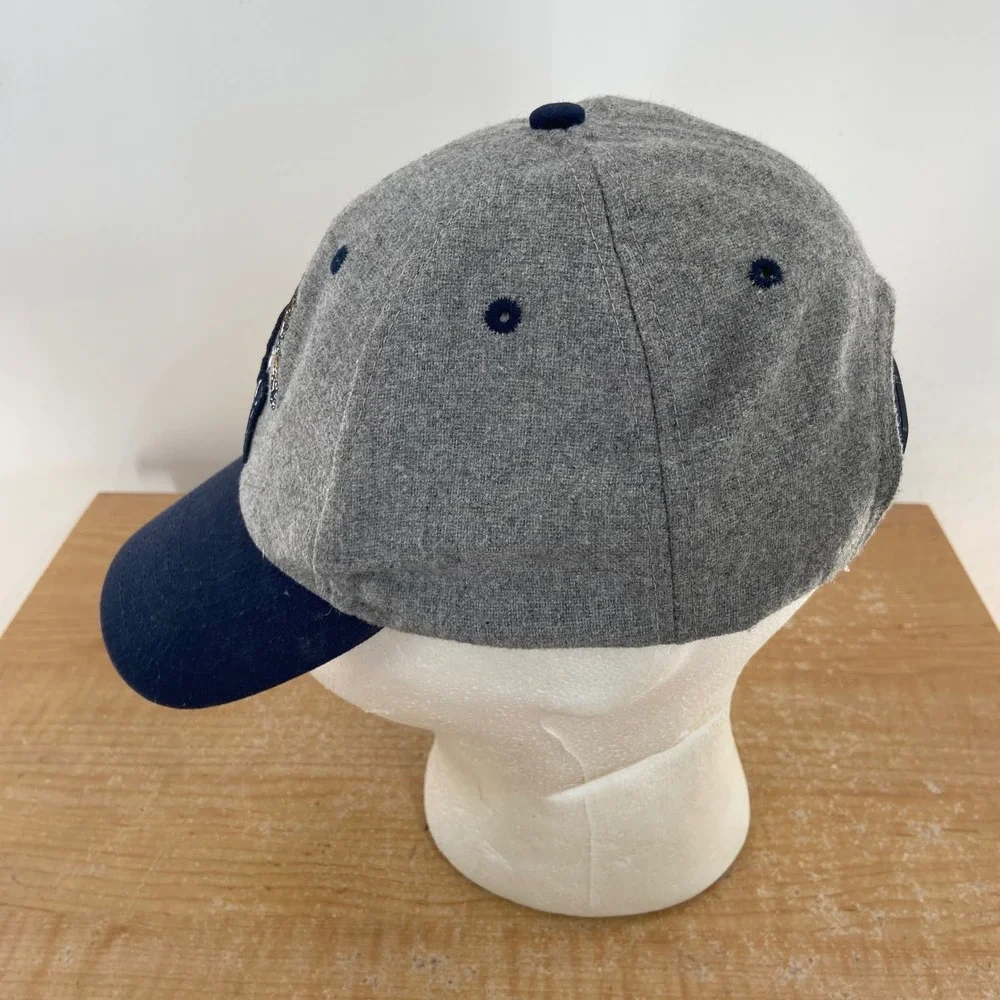 Memphis State University MSU Tigers Snapback Hat Gray Wool Blend Cap Vintage